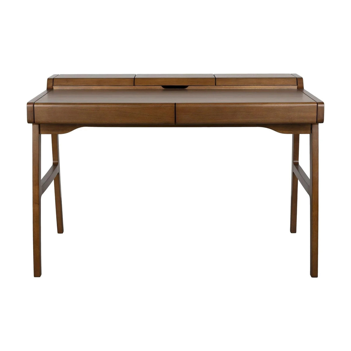 Desk Kaat Walnut Domestica – Front View on White