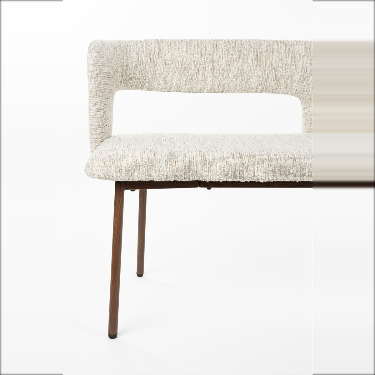 Dining Bench Chelsea Beige Domestica – Bench End View