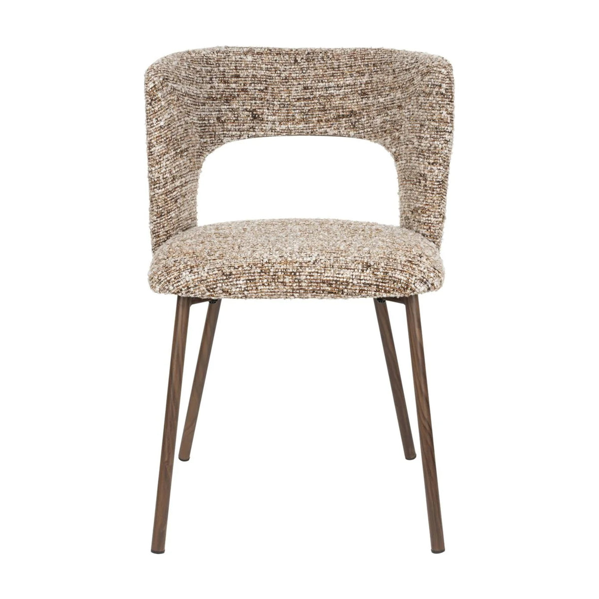 Dining Chair Chelsea Brown Domestica – Front View on White