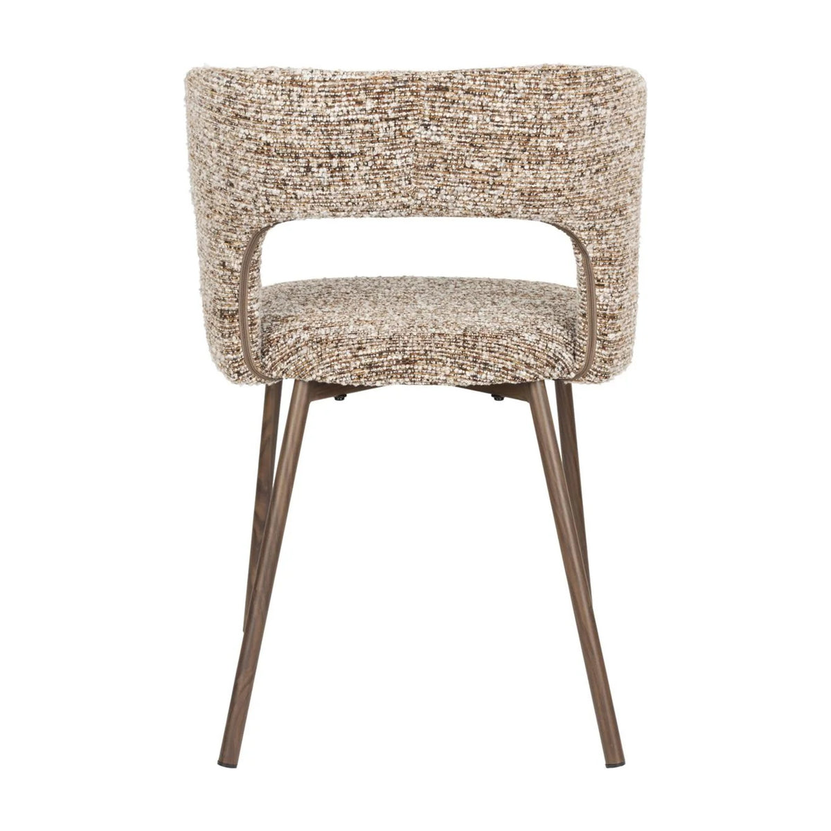 Dining Chair Chelsea Brown Domestica – Back View on White