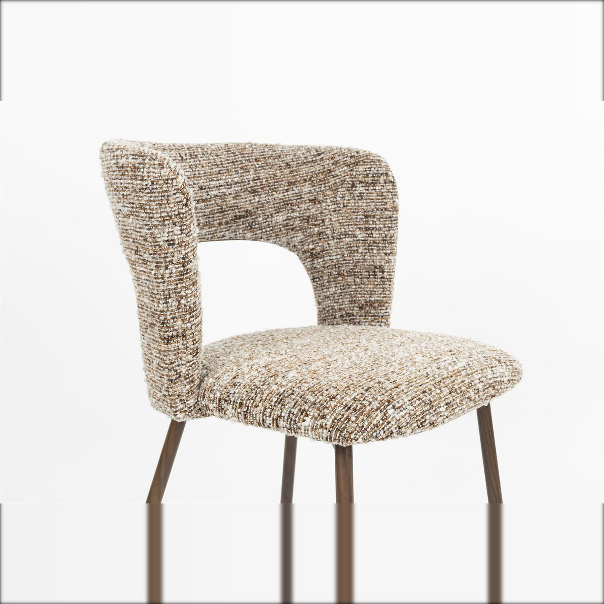 Dining Chair Chelsea Brown Domestica – Seat & Open Backrest Detail