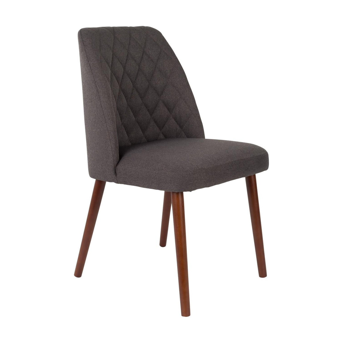 Dining Chair Conway Dark Grey Domestica – Three Quarter View on White