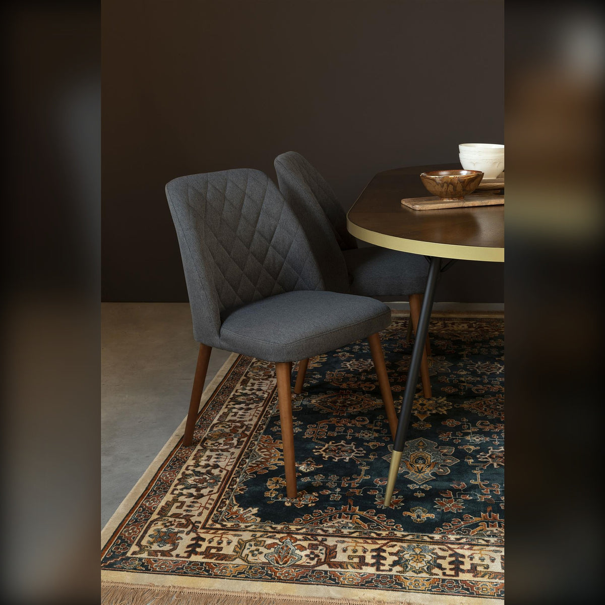 Dining Chair Conway Dark Grey Domestica – Lifestyle – Dining Room