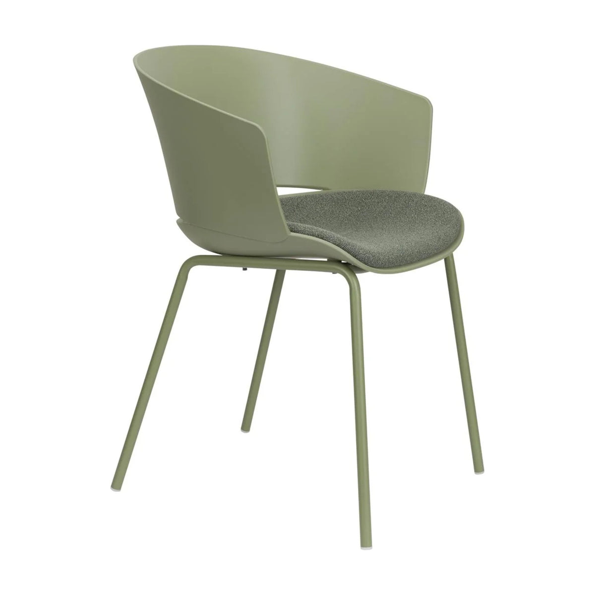 Dining Chair Jessica Green Domestica – Three Quarter View on White