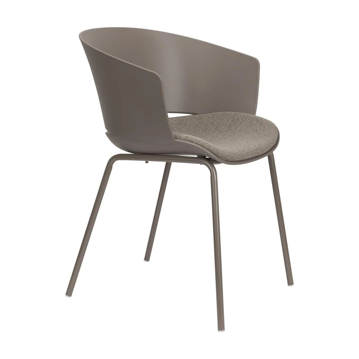 Dining Chair Jessica Grey Domestica – Three Quarter View on White