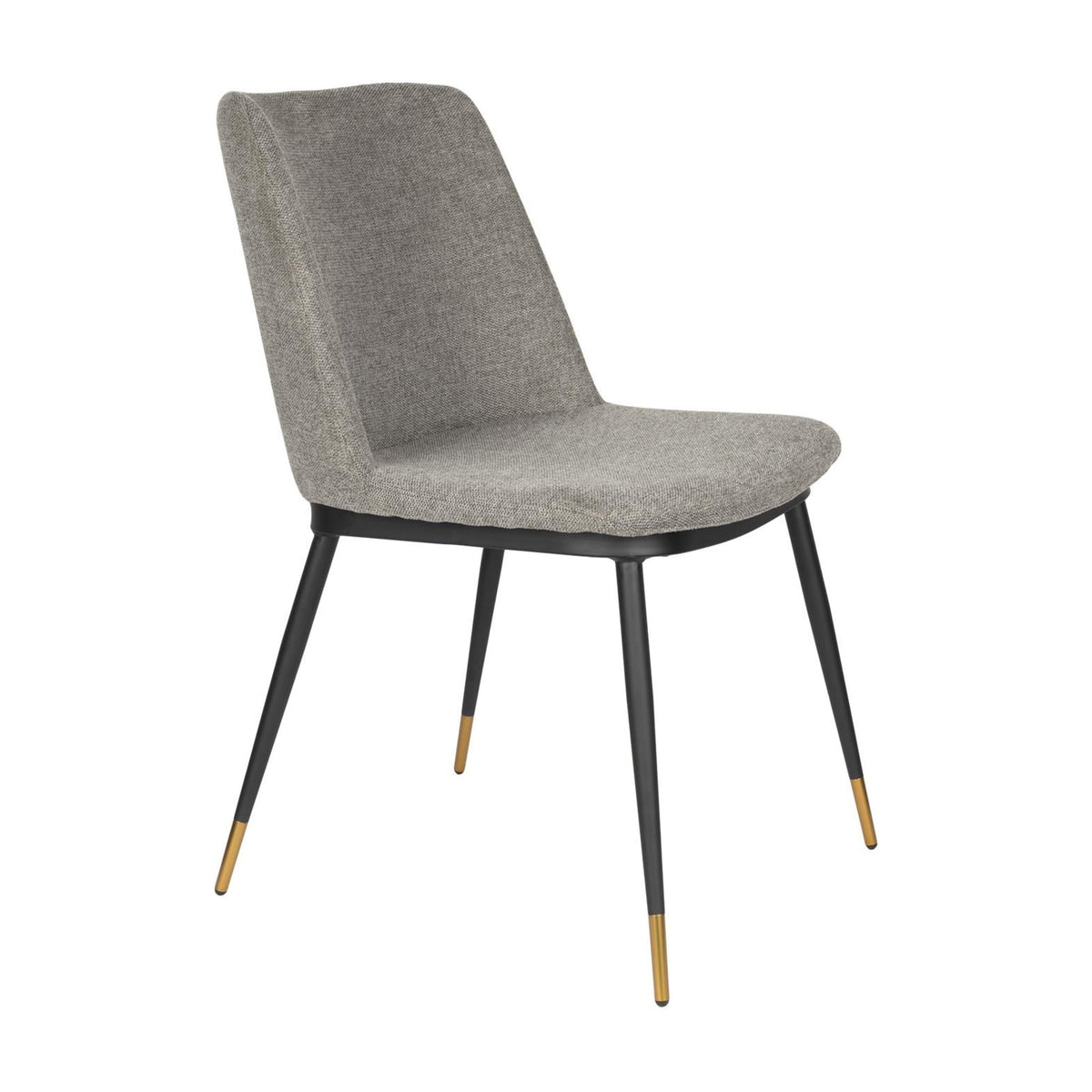 Dining Chair Lionel Light Grey Domestica – Three Quarter View on White