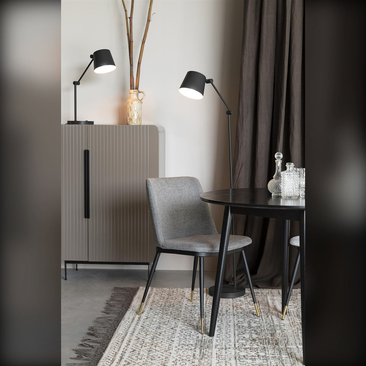 Dining Chair Lionel Light Grey Domestica – Lifestyle – Dining Corner