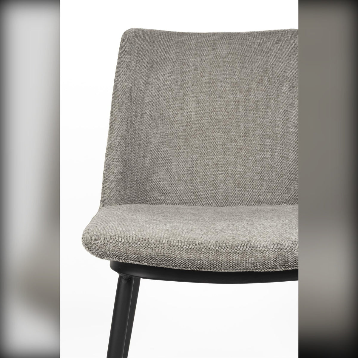 Dining Chair Lionel Light Grey Domestica – Seat and Backrest Detail