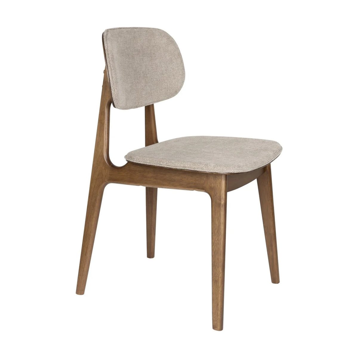 Dining Chair Marais Beige Domestica – Three Quarter View on White