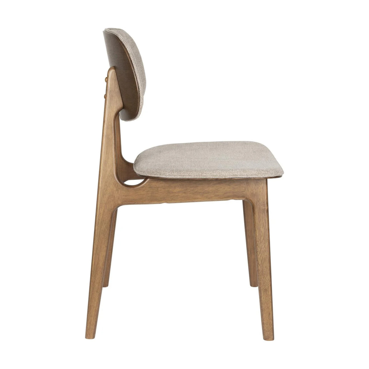 Dining Chair Marais Beige Domestica – Side View on White