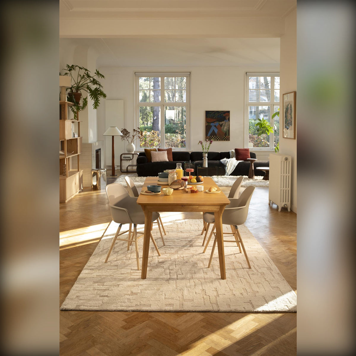 Dining Table Ellen Natural Domestica – Lifestyle – Bright Dining Area