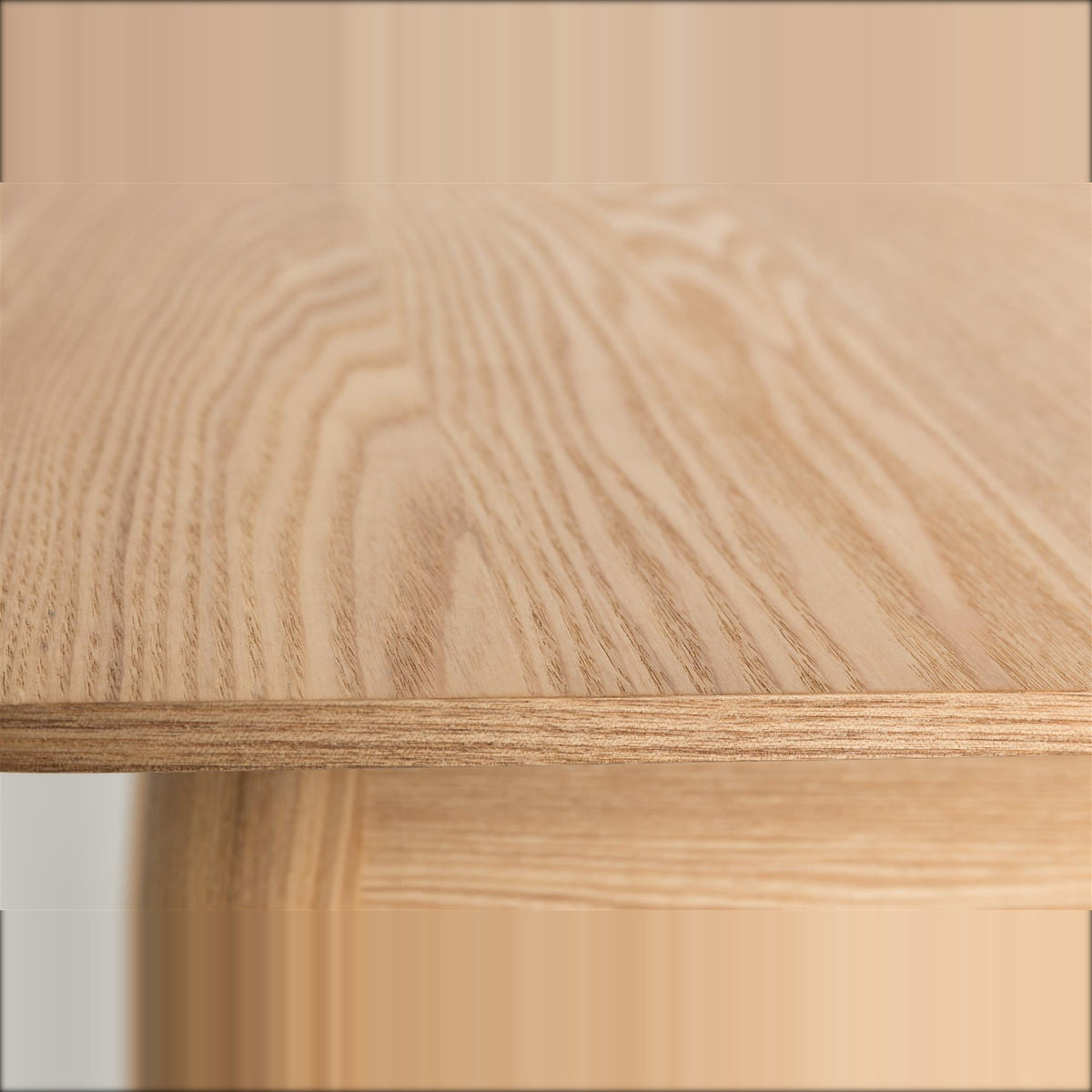 Dining Table Glimps 120/162x80 Natural Domestica – Oak Veneer Grain Close-up