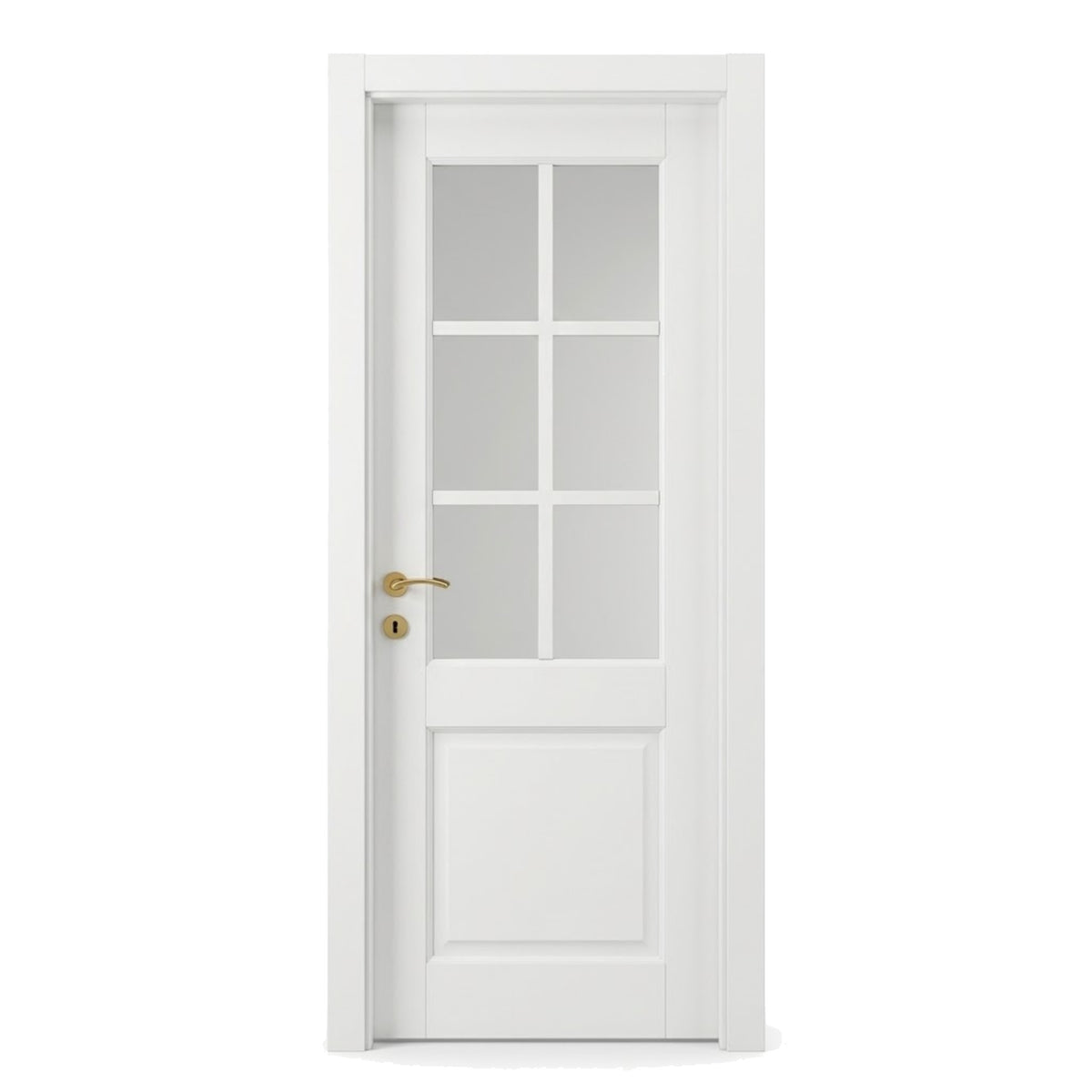 Gloria Door Domestica – Front View on White (Tulip, sprayed white)