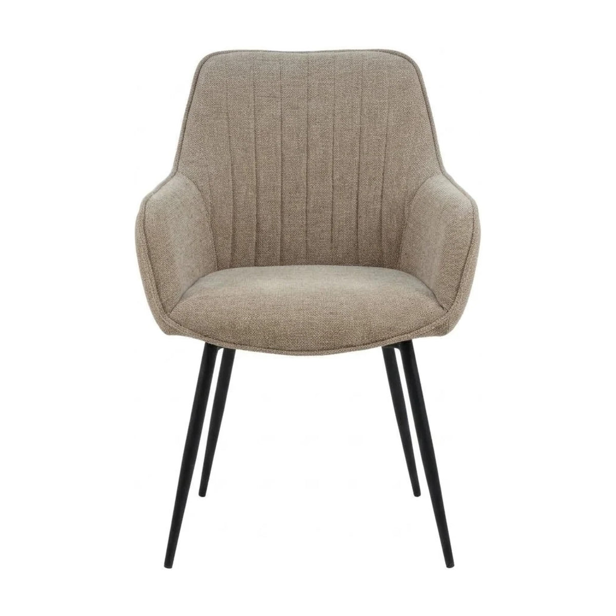 Dining Chair Maud Taupe Domestica – Front View on White