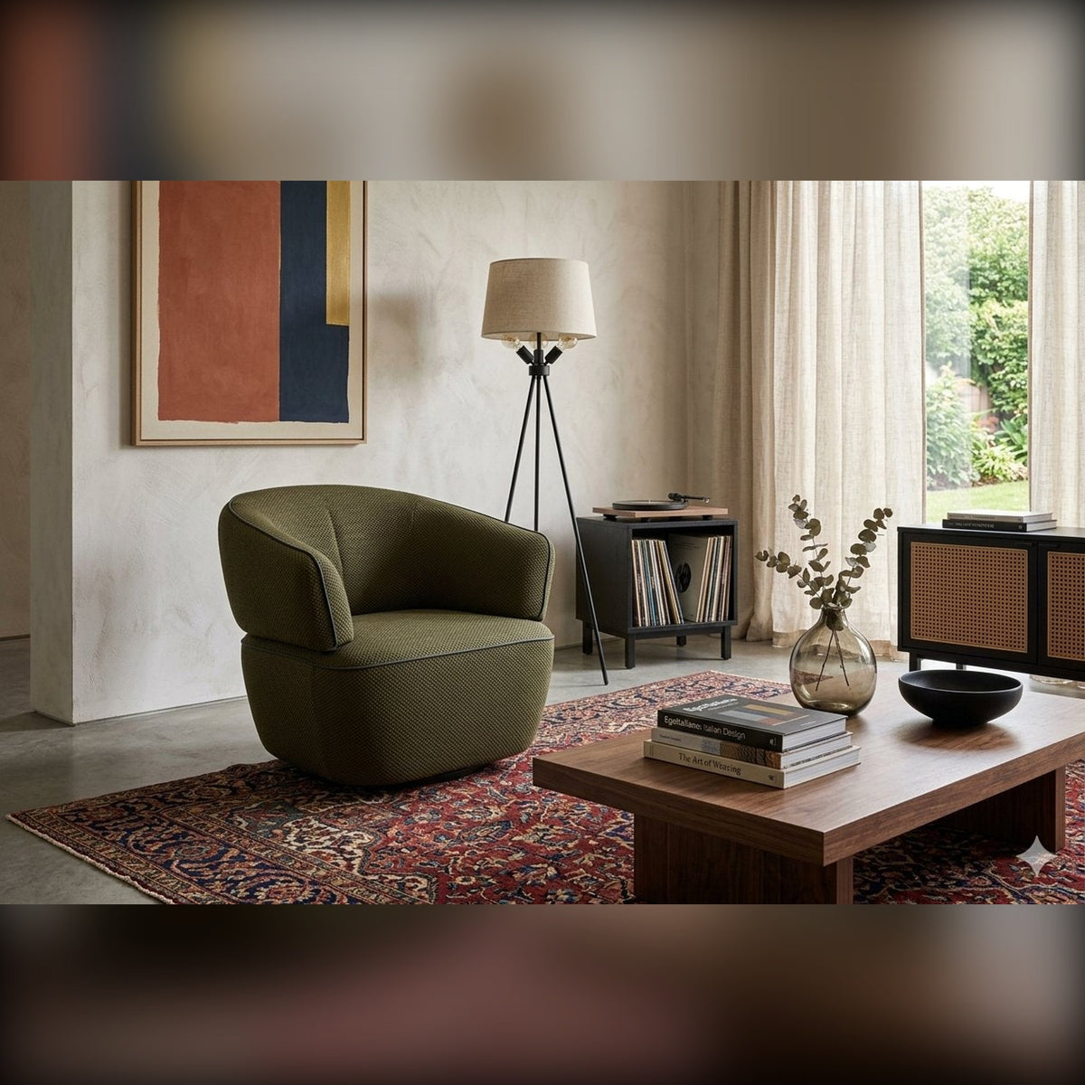 Momo Domestica – Lifestyle – In a Living Room with Rug and Coffee Table