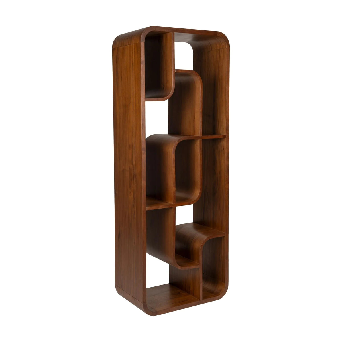 Cabinet Seven Walnut Domestica – Three Quarter View on White, Standing Upright