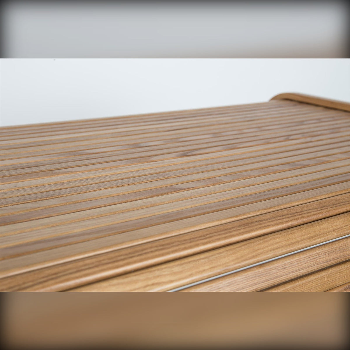 Desk Table Barbier Natural Domestica – Ribbed Tambour Cover Close-up