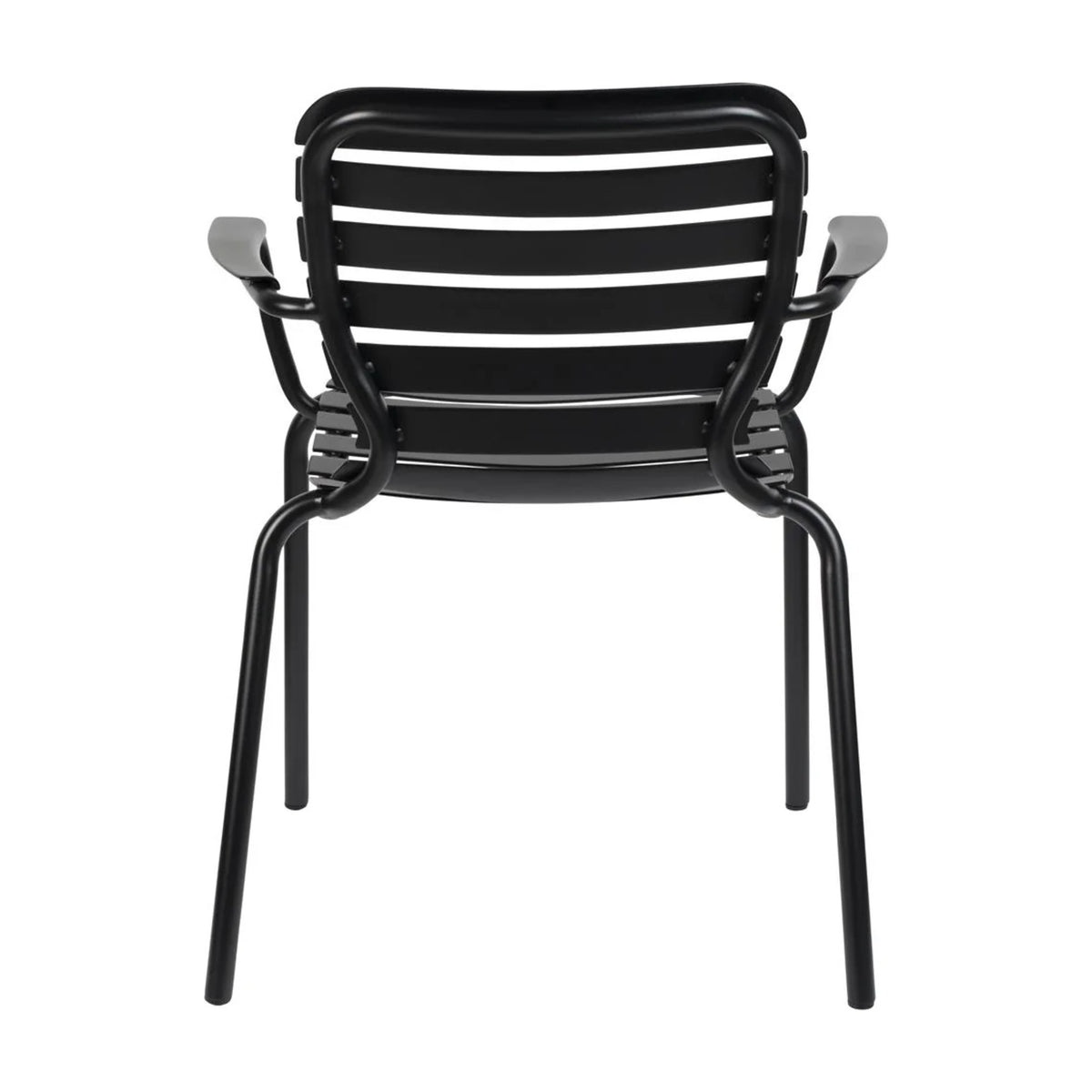 Garden Armchair Vondel Black Domestica – Back View on White
