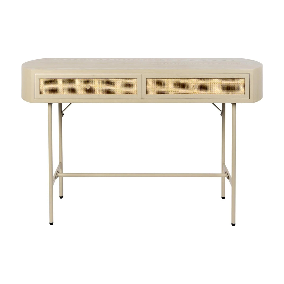 Console Table Amaya Beige Domestica – Front View on White