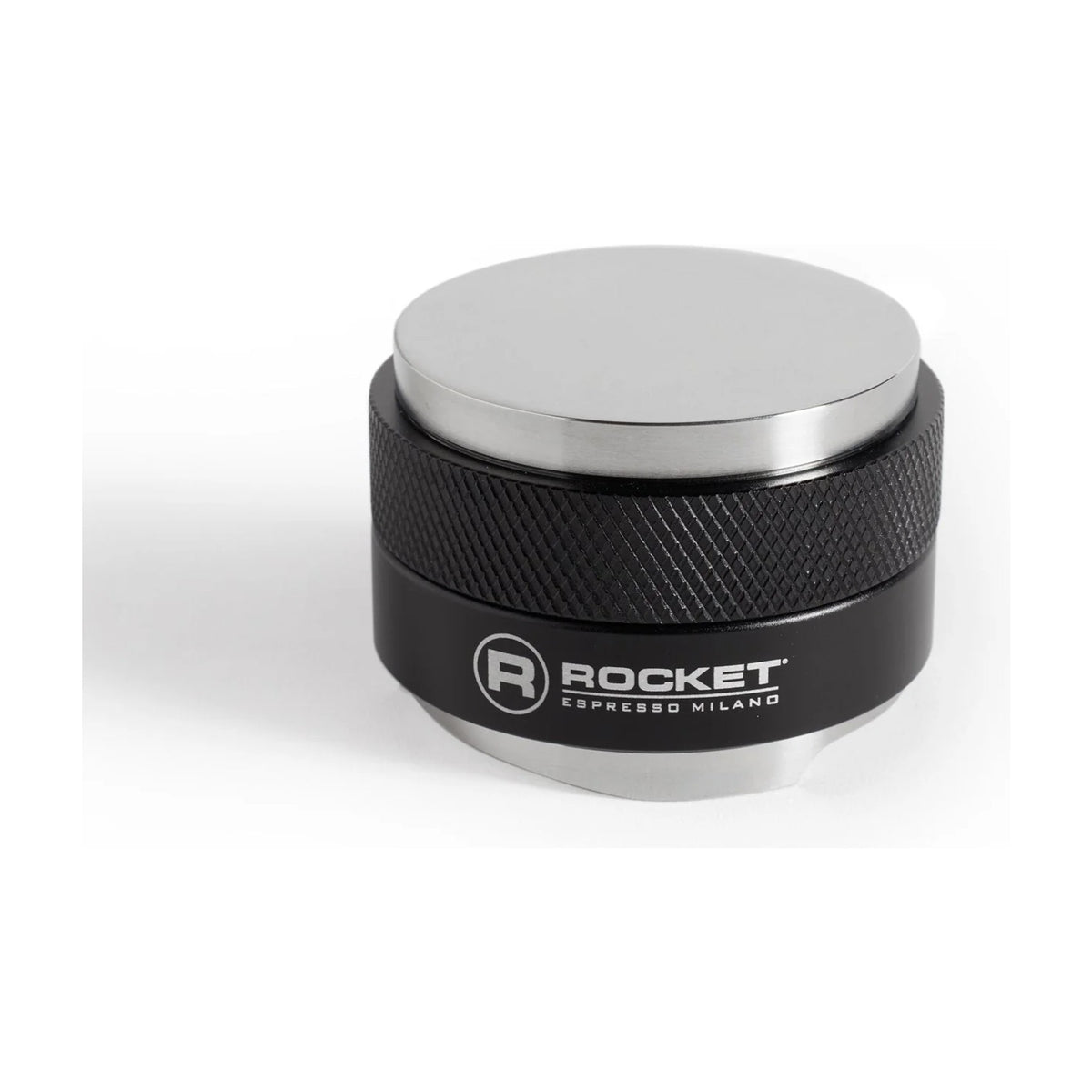 2-in-1 Tamper & Leveler Rocket Espresso Domestica – Matt Black Option – Front View