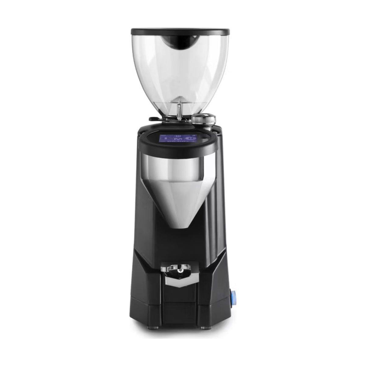 Coffee Grinder Super Fausto Rocket Espresso Domestica – Matte Black, Front View on White