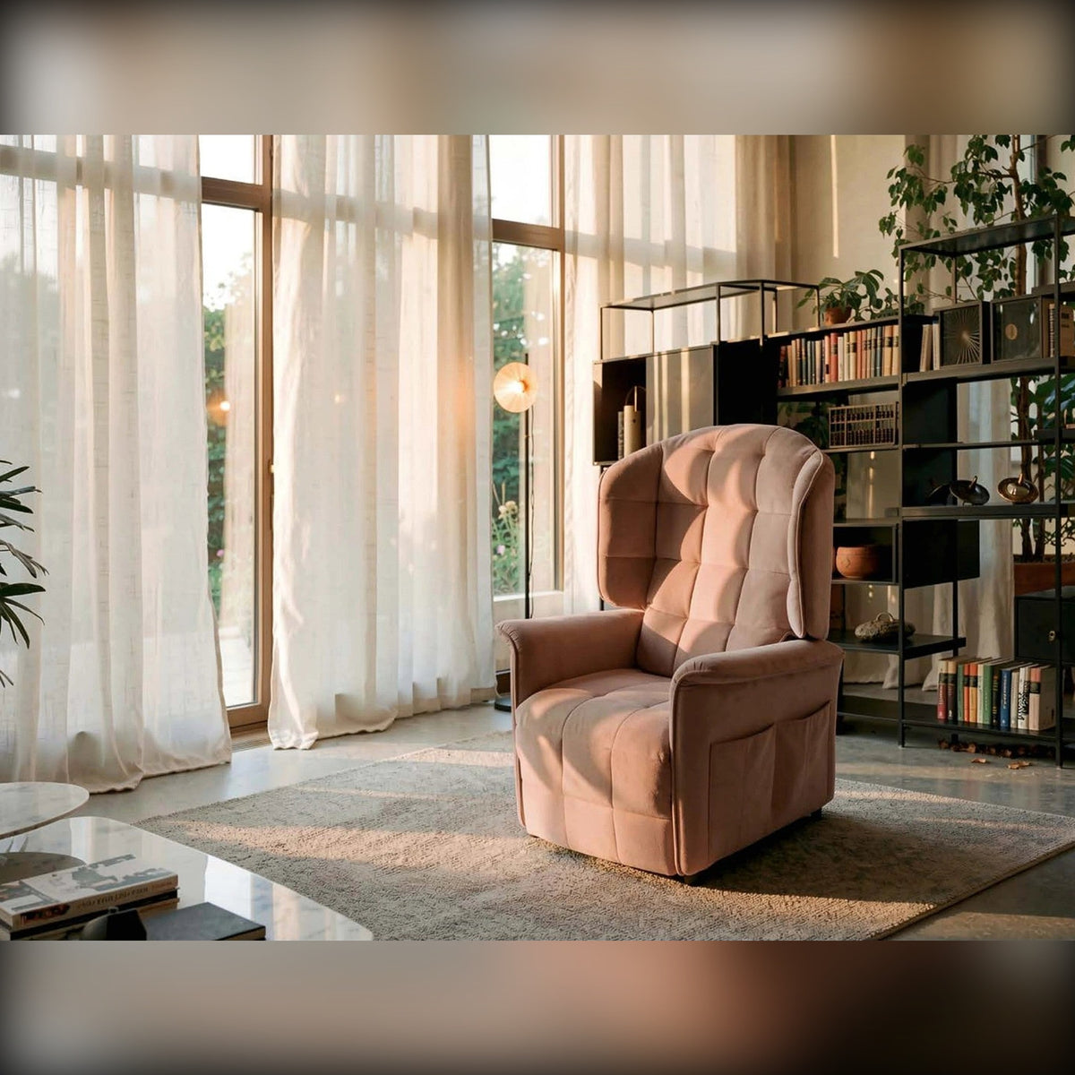 Lift Recliner Armchair Cottage Domestica – Lifestyle – In a Living Room