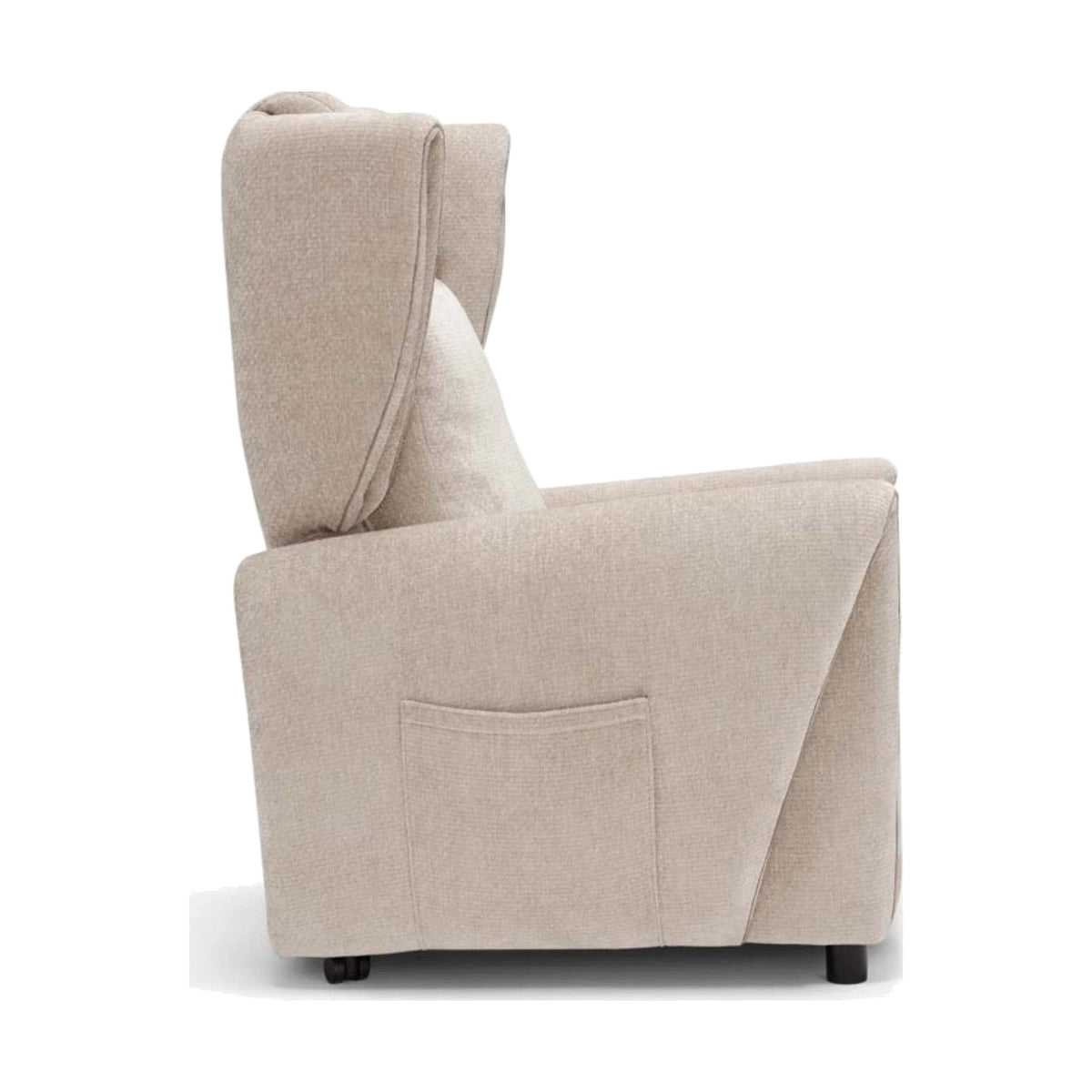 Lift Recliner Armchair Dandy Domestica – Side View on White