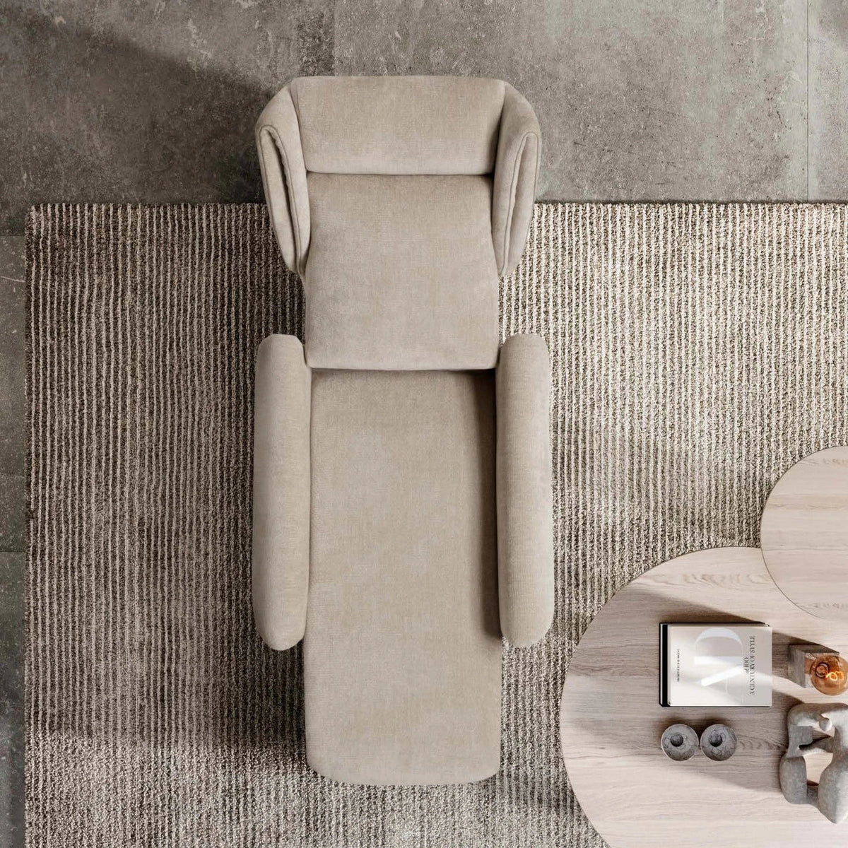 Lift Recliner Armchair Dandy Domestica – Top View