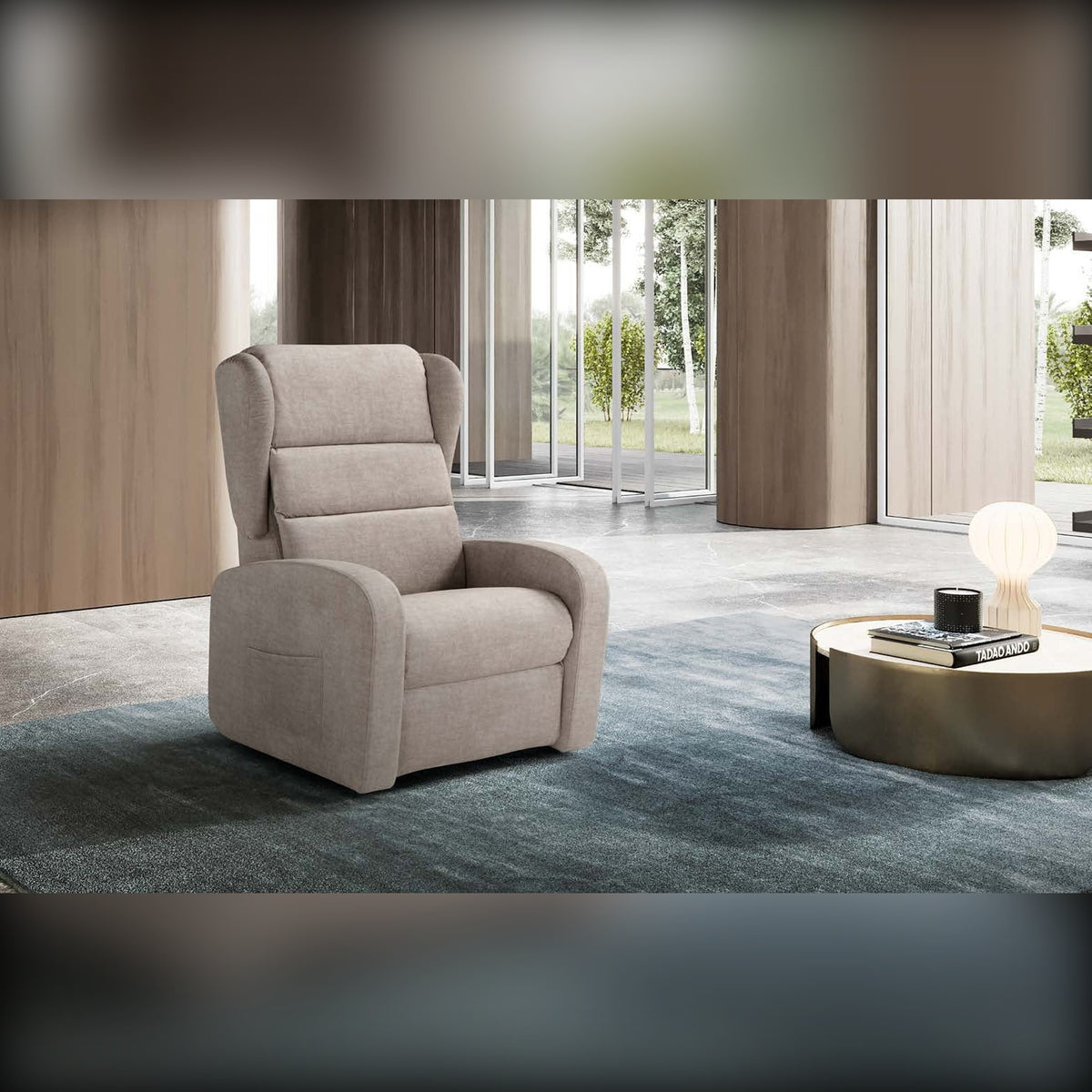 Medical Lift Recliner Armchair Empire Beige Domestica – Lifestyle – In a Living Room
