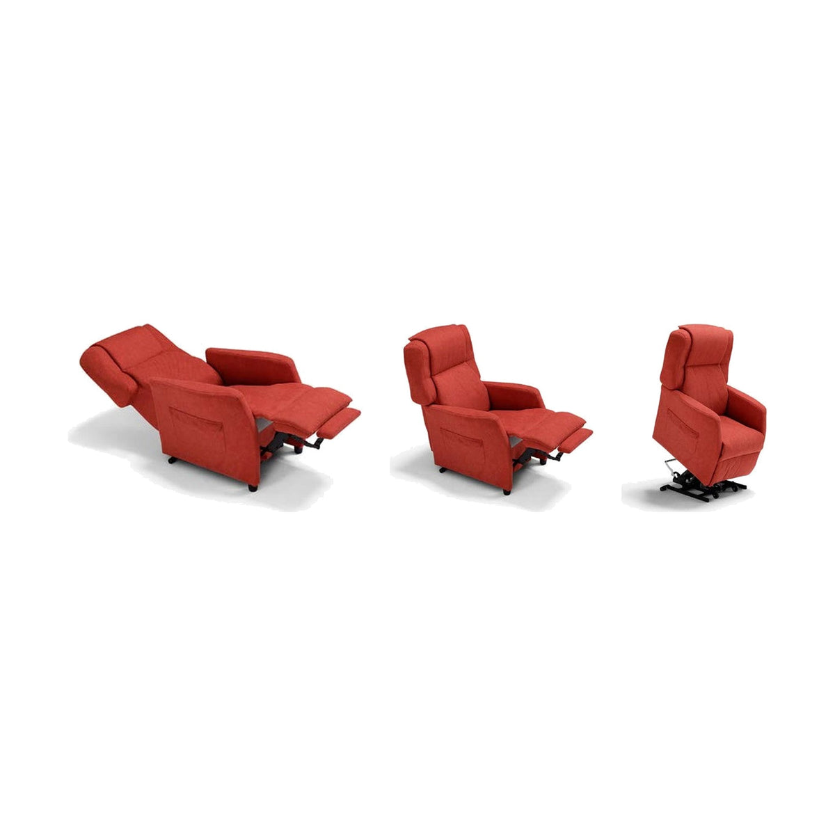 Lift Recliner Armchair Heaven Domestica – Full Recline, TV and Lift Positions on White