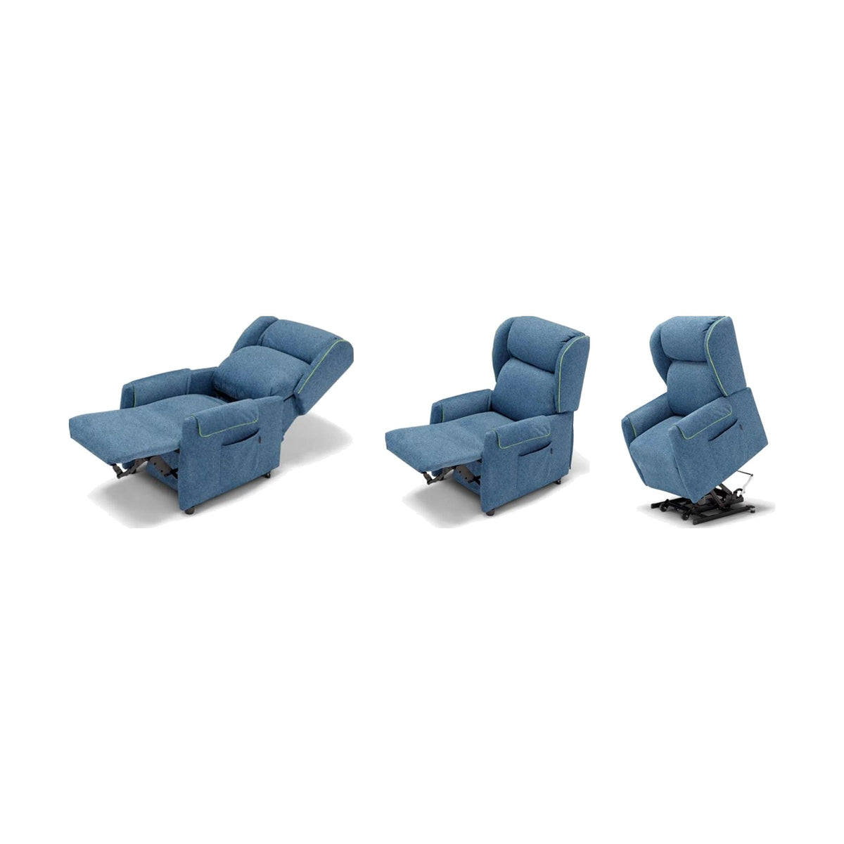 Lift Recliner Armchair Joy Domestica – Full Recline, TV and Lift Positions on White