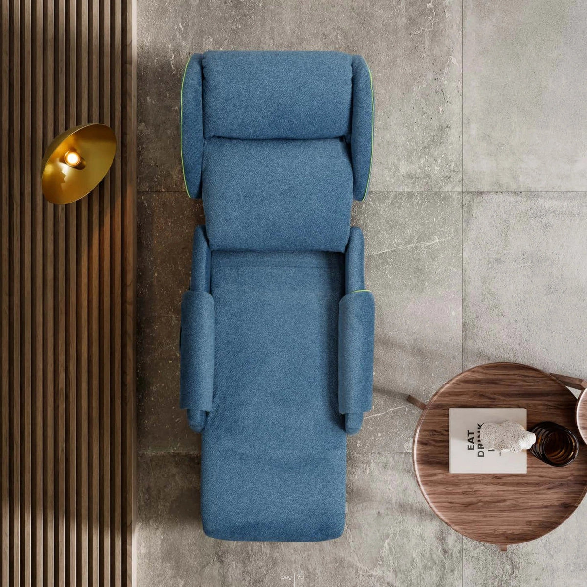 Lift Recliner Armchair Joy Domestica – Top View