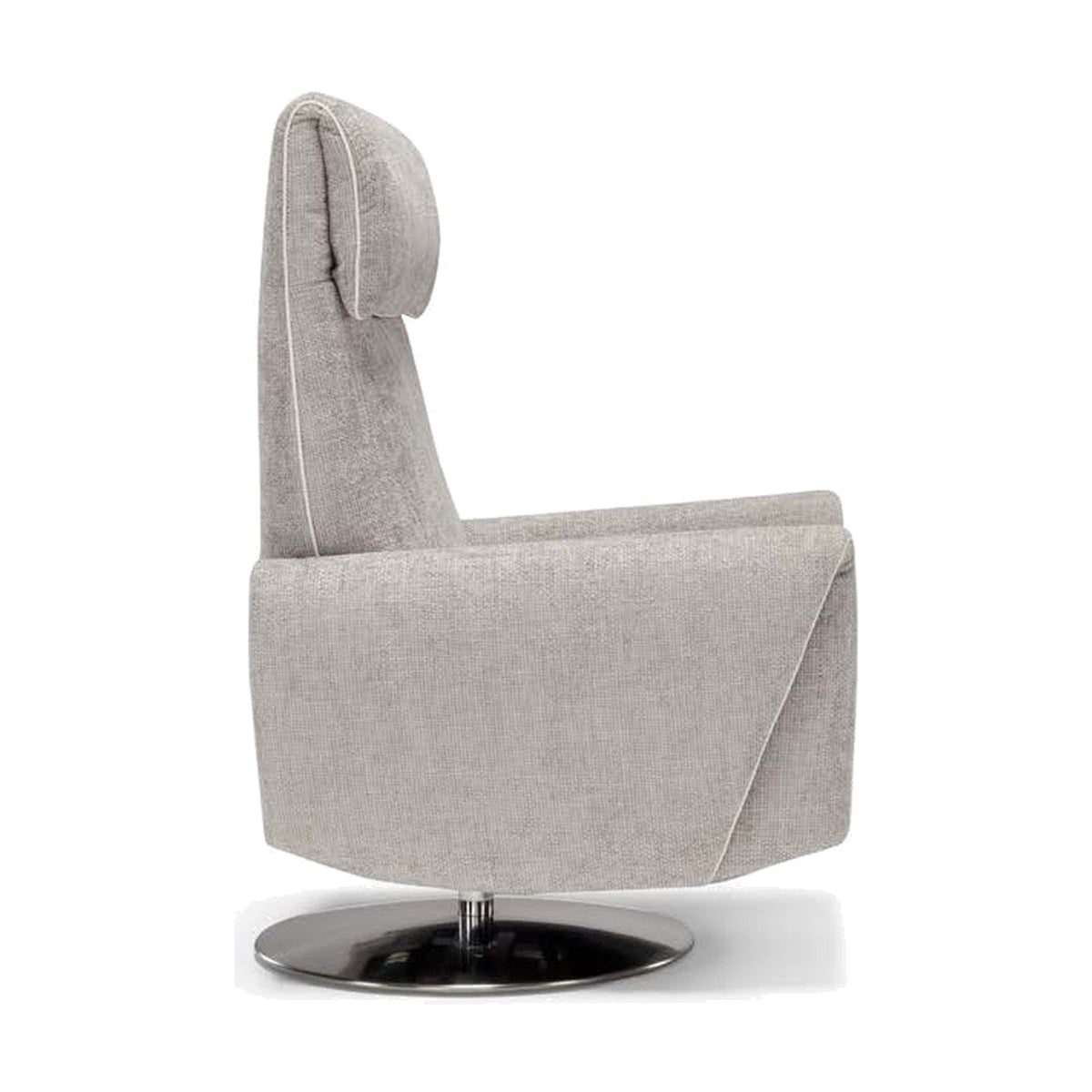 Swivel Lift Recliner Armchair Muna Domestica – Side View on White