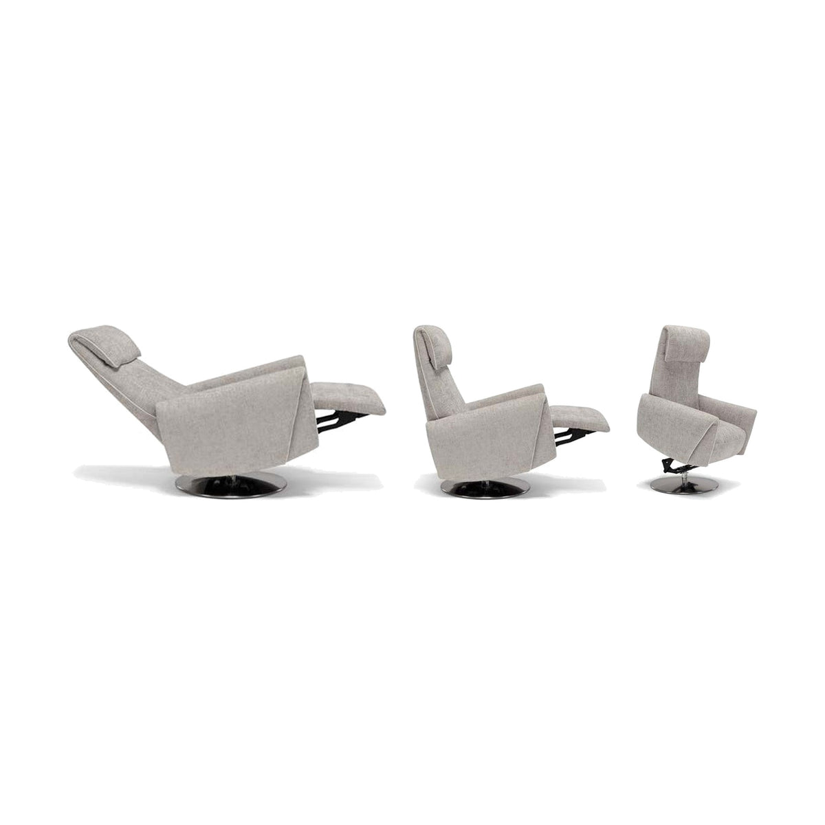 Swivel Lift Recliner Armchair Muna Domestica – Full Recline, TV and Upright Positions on White