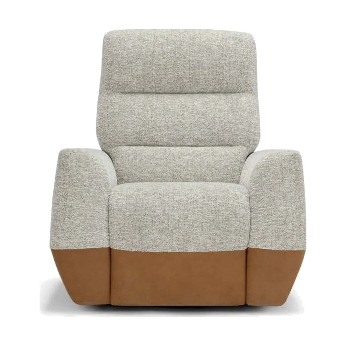 Swivel Recliner Armchair Neo Domestica – Front View on White