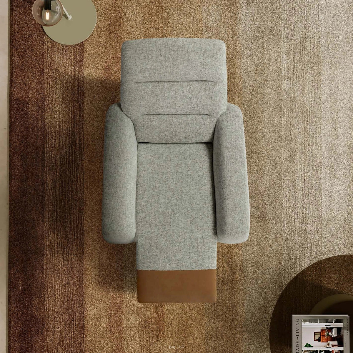 Swivel Recliner Armchair Neo Domestica – Top View