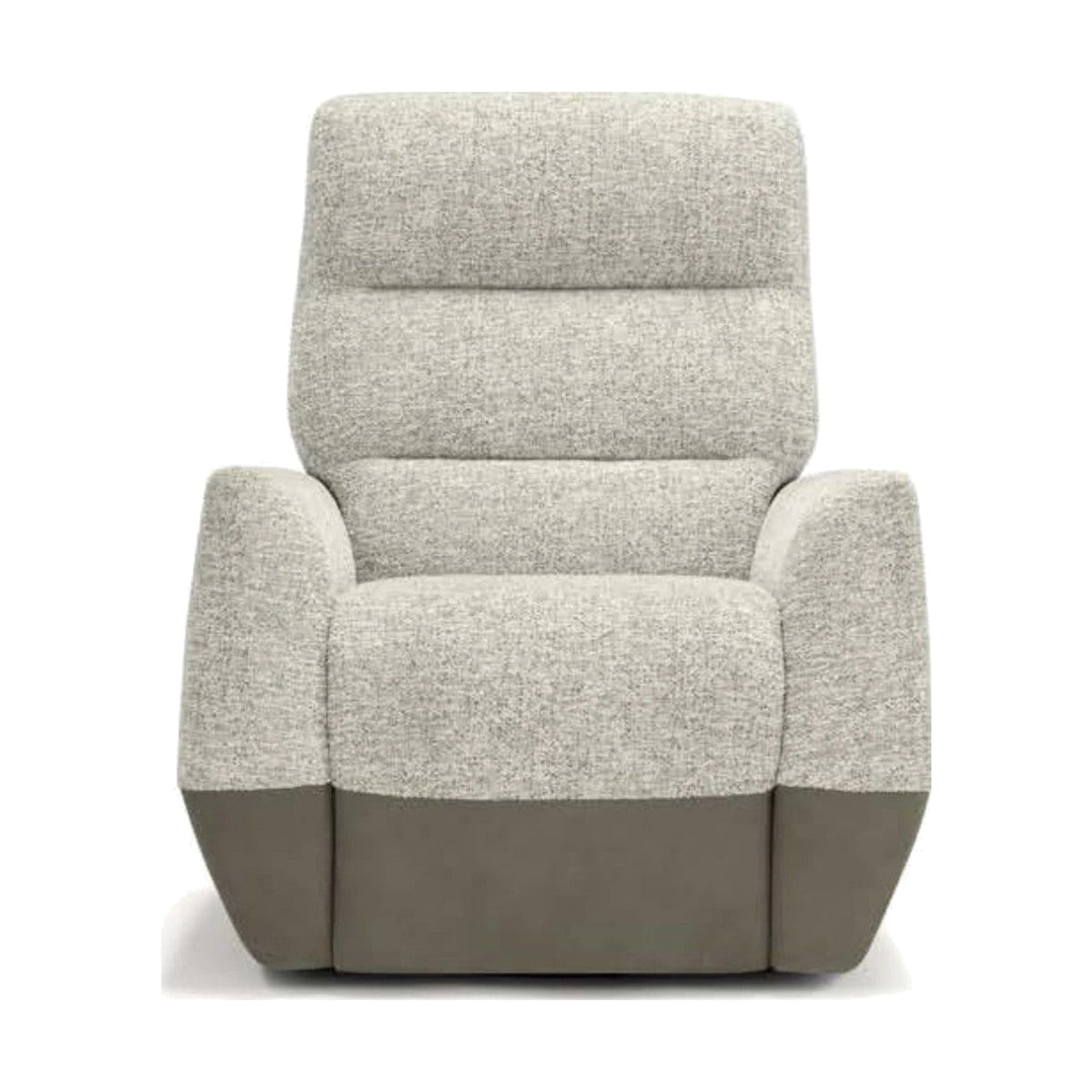 Swivel Recliner Armchair Neo Domestica – Neo Slim Version, Front View on White