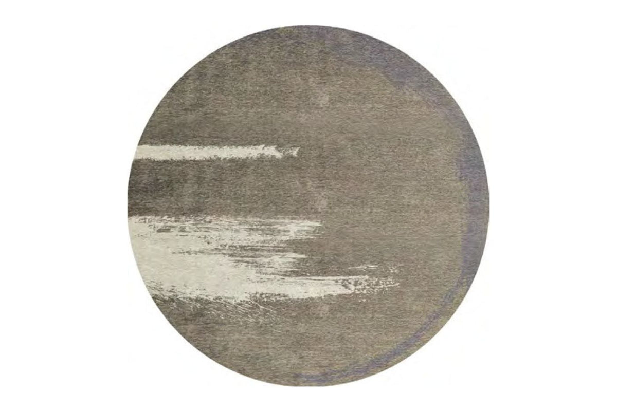 Platinum Design Egoitaliano Domestica – Round Rug in Green, Top View on White