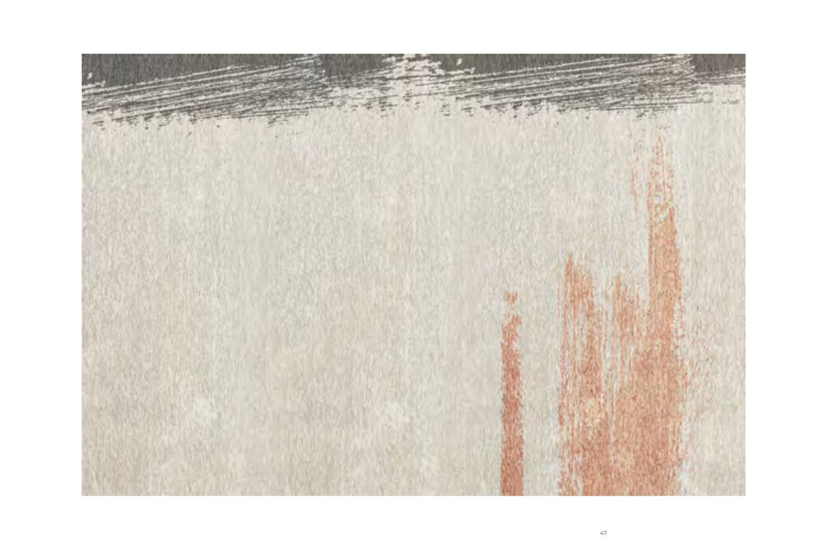 Platinum Design Egoitaliano Domestica – Rectangular Rug in Ivory and Terracotta, Top View