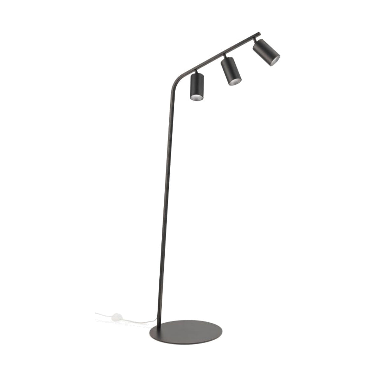 Ciak Egoitaliano Domestica – Black Three-Spotlight Floor Lamp on White