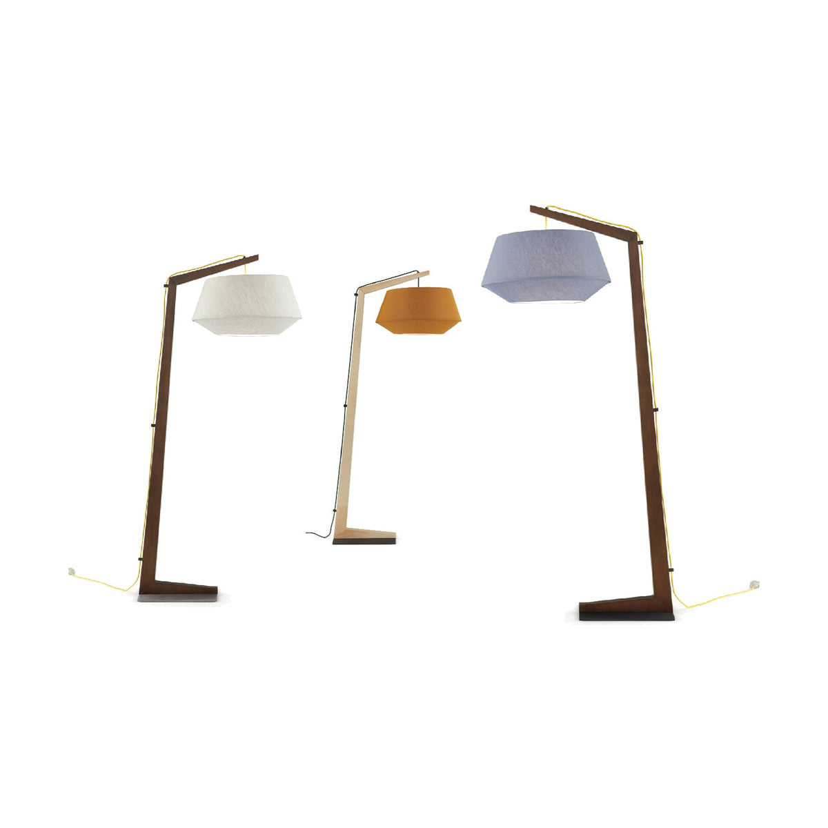 Geppetto Egoitaliano Domestica – Wooden Floor Lamp on White