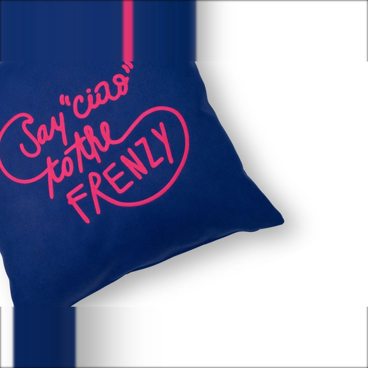 Tag Egoitaliano Domestica – Detail – Fluorescent Embroidered Slogan