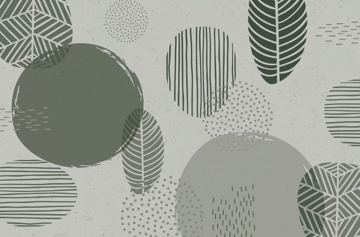 Tribal Leaf Pattern Egoitaliano Domestica – Wallpaper Design, View 1