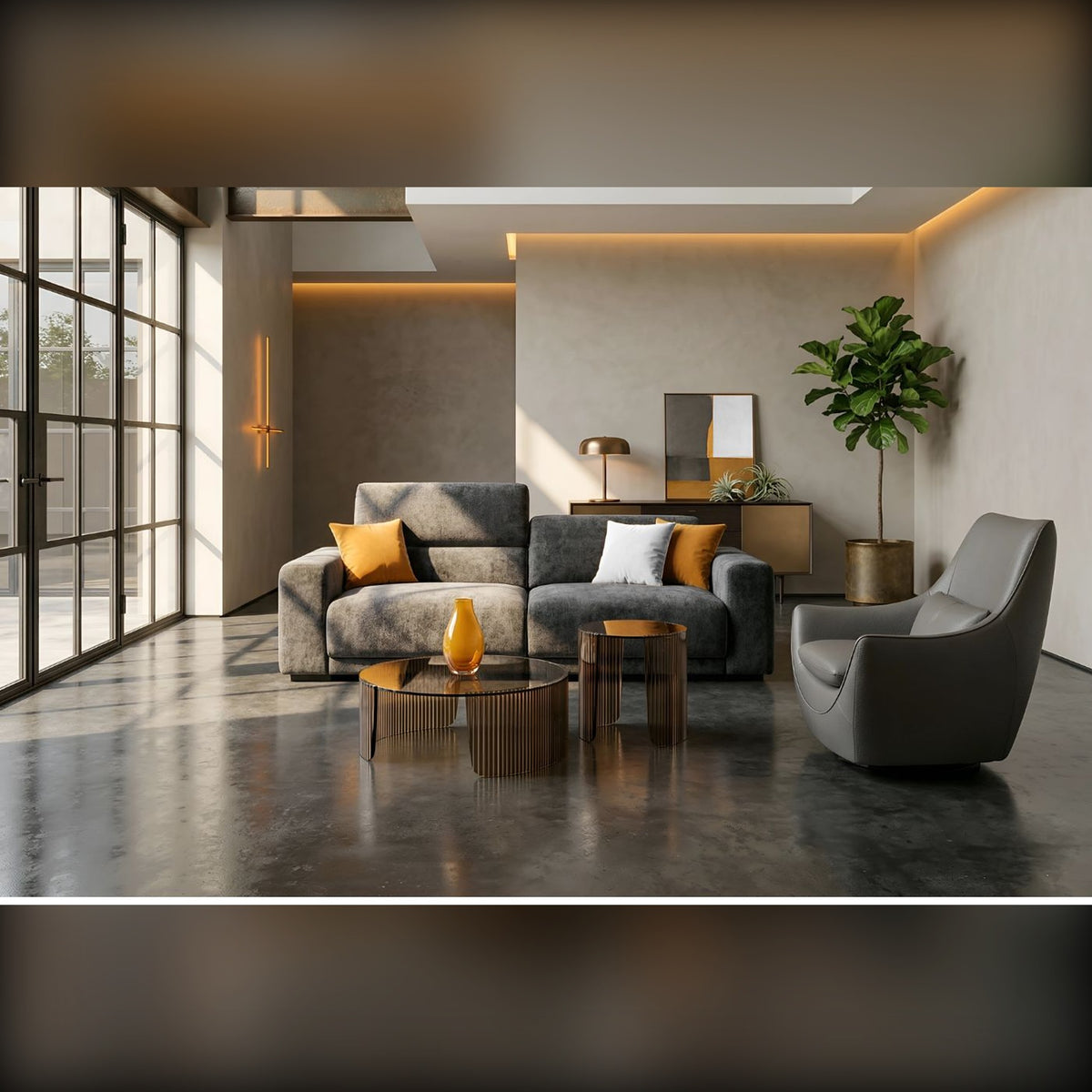 Ethos Domestica – Lifestyle – In a Living Room with Matching Armchair