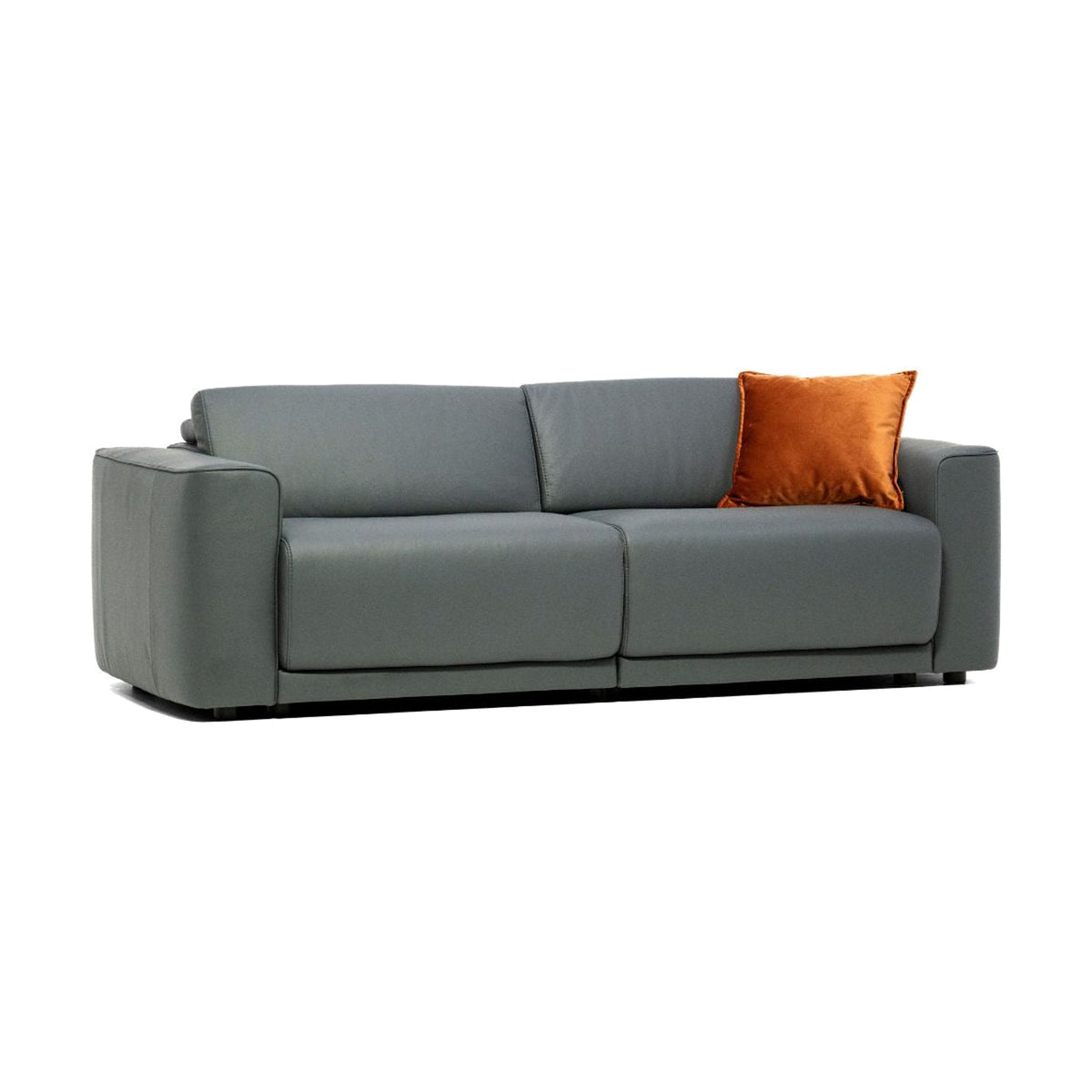 Egoitaliano Ethos 2-Seater Sofa Grey Leather Domestica – Lifestyle Contemporary Interior