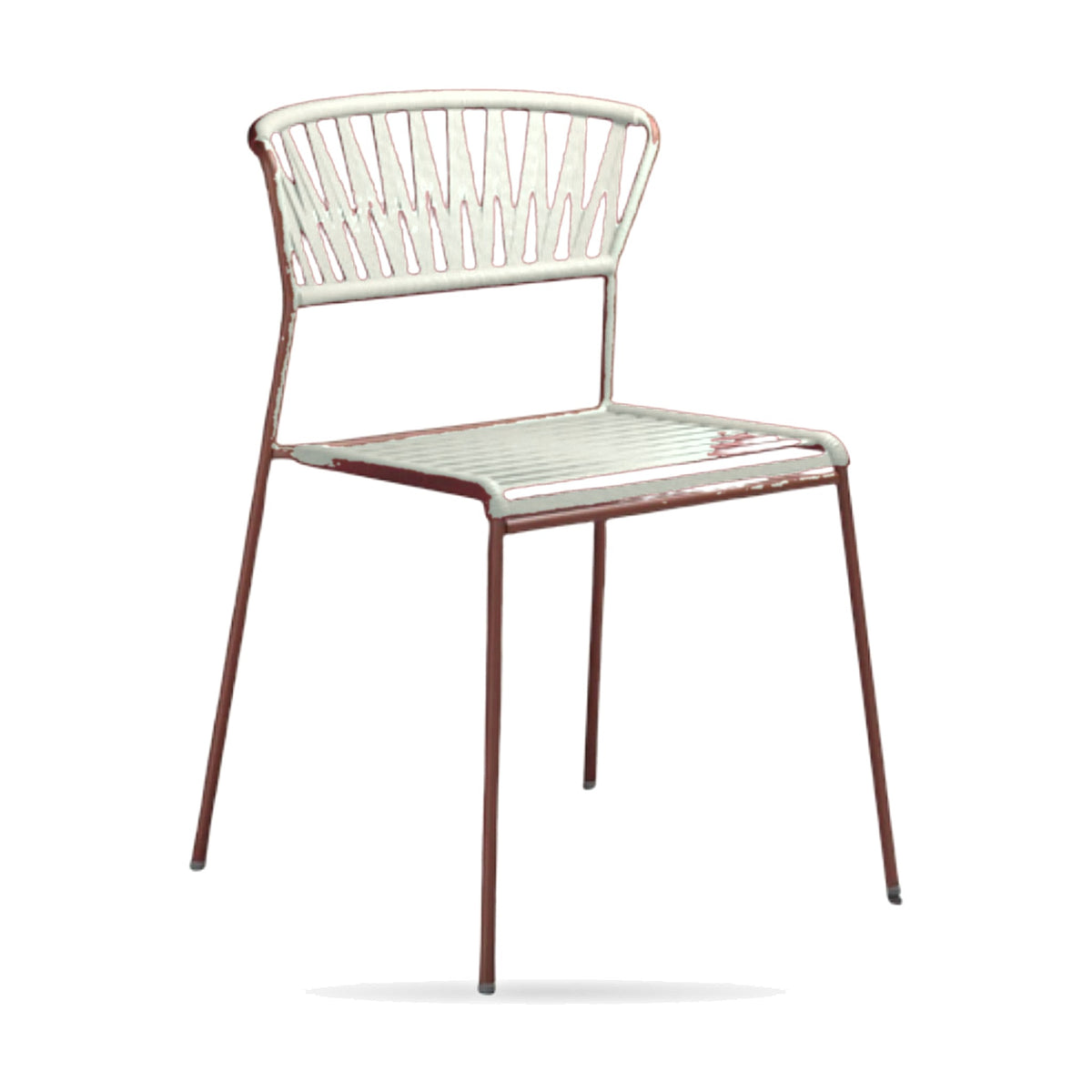 Dining Chair Acquamarina – Linen – Front View on White