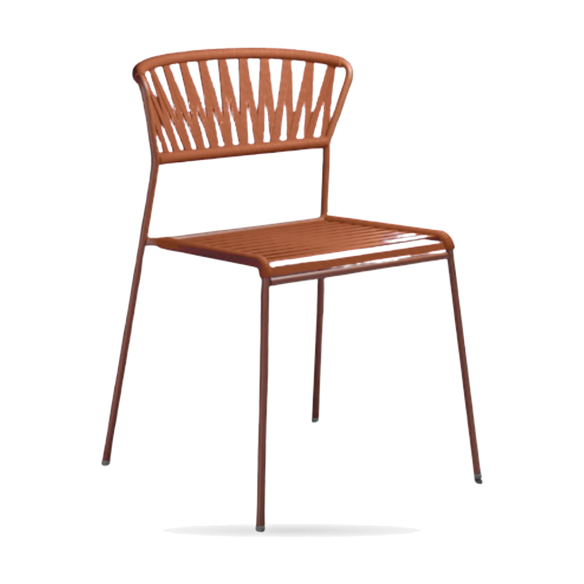 Dining Chair Acquamarina – Terracotta – Front View on White