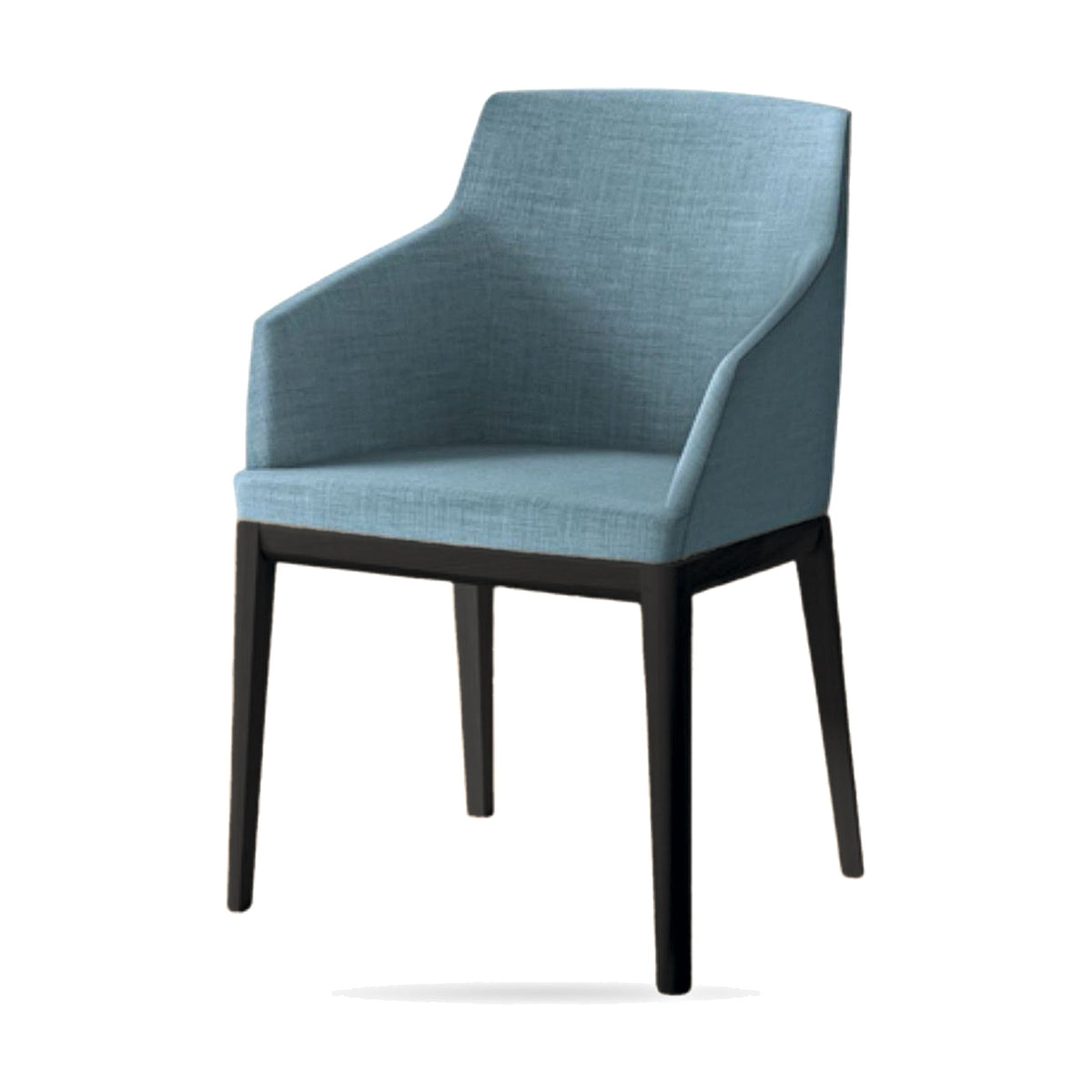 Dining Chair Coppola – Black Ash – Front View on White