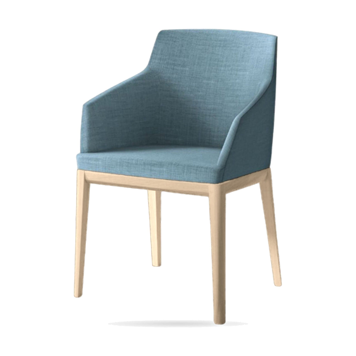 Dining Chair Coppola – Natural Ash – Front View on White