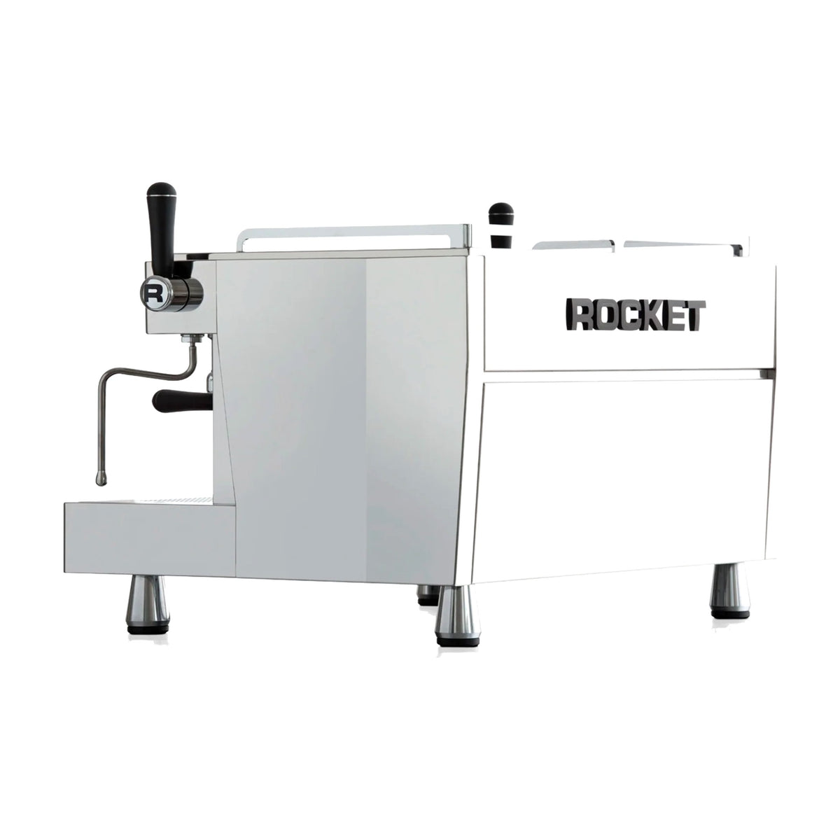 Coffee Machine R 9 Stainless Rocket Espresso Domestica – Side View on White